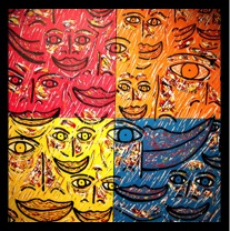 Zarum-Art-Painting-Crowded Canvas-Faces Series